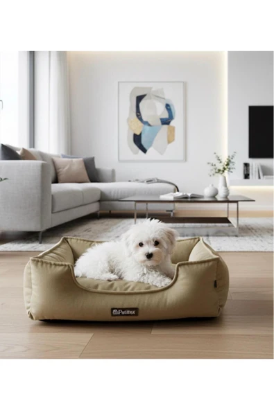 PATİTEX Özel Seri Kadife Yatak- Kedi Yatak- Köpek Yatak - Lux Yatak- Minderli Yatak - S ve M Beden ürün görseli 1