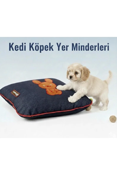 PATİTEX Kedi Minder -Köpek Minder-Gabardin Kumaş-Yıkanabilir-Tavşan Figürlü ürün görseli 1