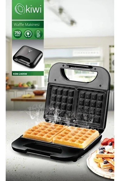 Kiwi KSM-2405W 750 W Waffle Makinesi ürün görseli 1