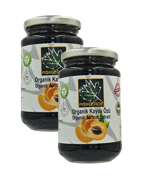 Aşıkzade Organik Kayısı Özü 370 ml 480 g 2'li Set ürün görseli 1