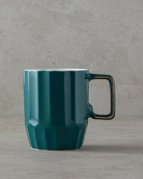 Angely New Bone China Kupa 270 ml Koyu Yeşil ürün görseli 1