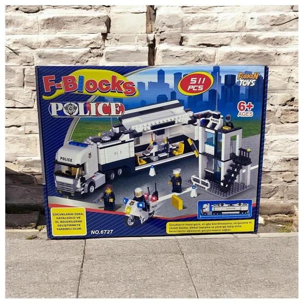 511 Parça Polis İstasyonu Blok Lego SETİ 1362 ürün görseli 1