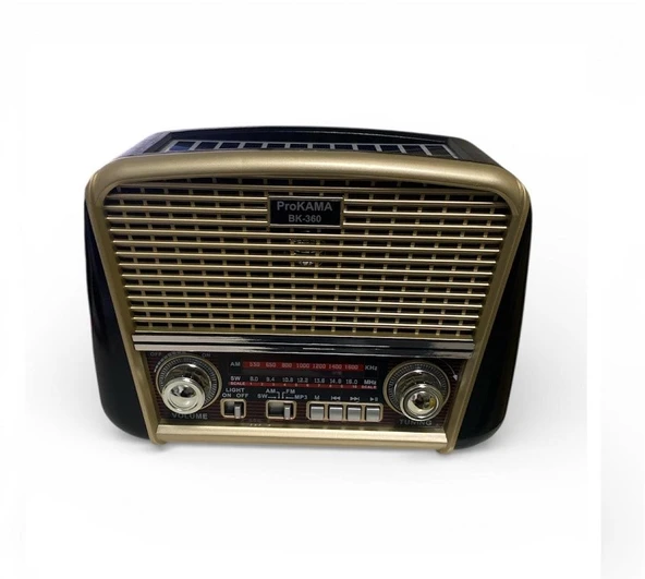 18 cm 3 Bant Nostajik Usb Bluetooth Radyo   3702 ürün görseli 1