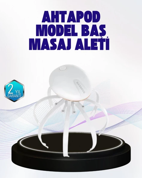 Taşınabilir Elektrikli Kafa Masaj Cihazı Sessiz Motor ve Ergonomik Tasarım ürün görseli 1