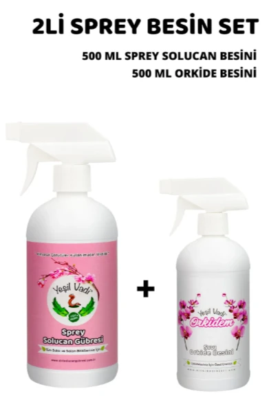 Çiçek Besini ve Orkide Besinli Sprey Besin Seti ürün görseli 1
