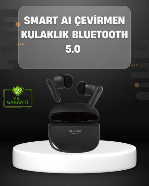 Yapay Zeka Destekli Bluetooth Kulaklık Anlık Çeviri ve Gürültü Engelleme ürün görseli 1