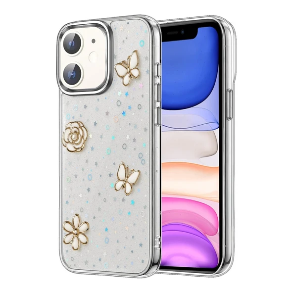Apple İphone 12 Fiyonk Desenli Kapak - Desen 10 ürün görseli 1