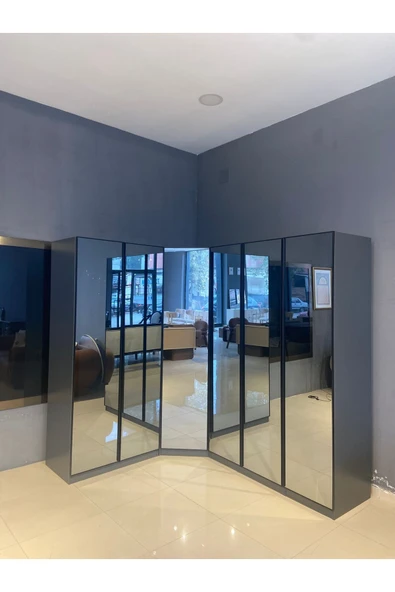 CANBAZ FURNİTURE ESLA KÖŞE DOLAP %100 MDF (KURULUM DAHİL) ürün görseli 1