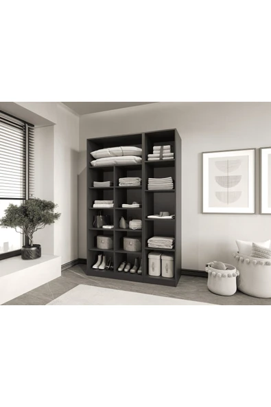 CANBAZ FURNİTURE Esla modüllü 3 cam kapaklı %100 MDF ürün görseli 1