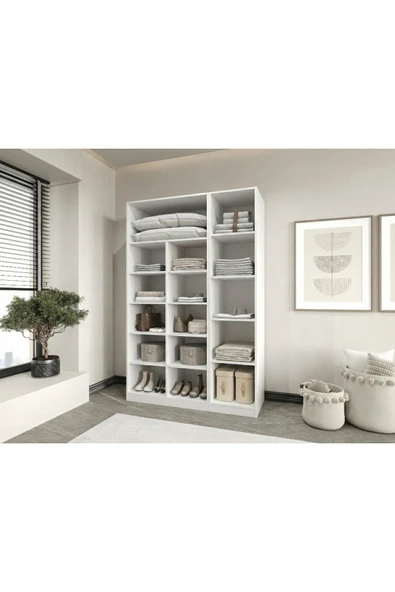 CANBAZ FURNİTURE Esla modüllü 3 cam kapaklı %100 MDF ürün görseli 1