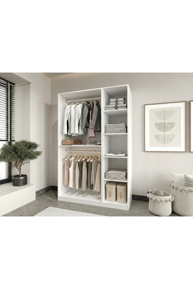 CANBAZ FURNİTURE Esla modüllü 3 cam kapaklı %100 MDF (KURULUM DAHİL) ürün görseli 1