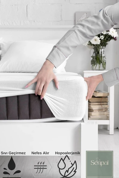 Micro Fitted %100 Sıvı Geçirmez Tek-Çift Kişilik Full Kenar Yatak Alezi – Çocuk ve Bebek Koruyucu ürün görseli 1