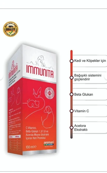 ANİMARİ İMMUNİTA BAĞIŞIKLIK GÜÇLENDİRİCİ 100 ML ürün görseli 1