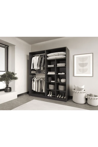 CANBAZ FURNİTURE Esla modüllü 4 kapaklı %100 MDF (KURULUM DAHİL) ürün görseli 1