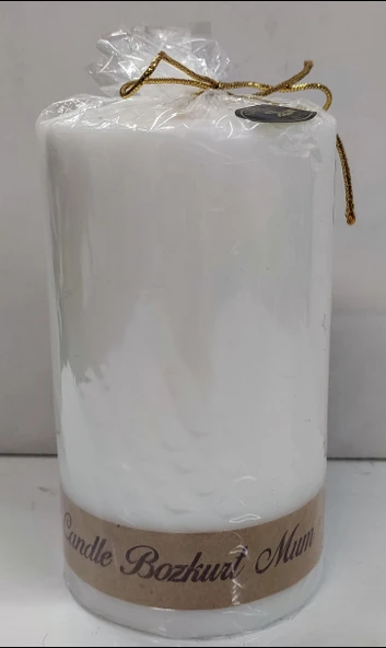 BOZKURT SUTUN MUM 7CMX12CM BEYAZ ürün görseli 1