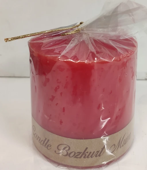 BOZKURT SUTUN MUM 7CMX7CM KIRMIZI ürün görseli 1