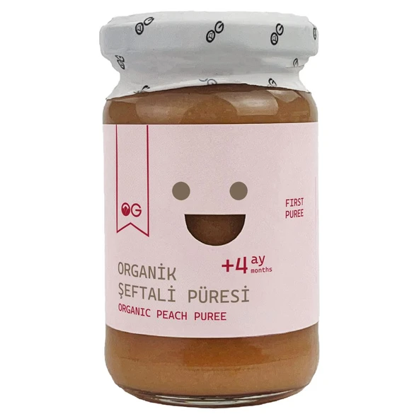 ORGANİK ŞEFTALİ PÜRESİ 100g ürün görseli 1