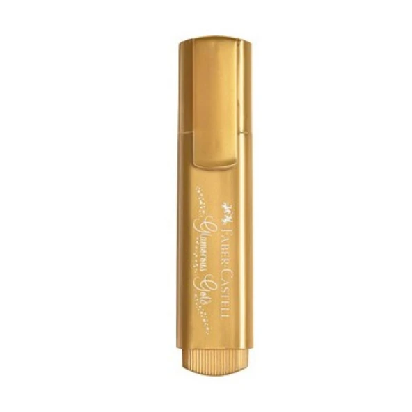Faber Castell Fosforlu Kalem 46 Metalik Gold ürün görseli 1