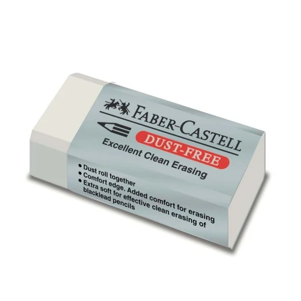 Faber Castell Dust Free Beyaz Silgi 18 71 30 ürün görseli 1