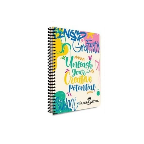 Faber Castell Pp Kapak Grafiti Spiralli 120 Yp Kareli 5075 000432-Creative ürün görseli 1