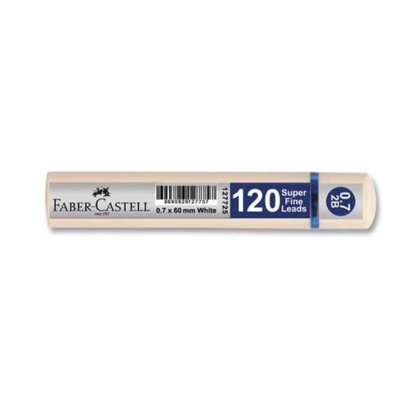 Faber Castell 0.7 Beyaz Tüp Uç 2b 60mm 120li ürün görseli 1