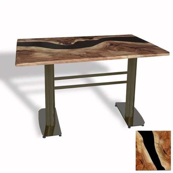 Tokyo Masa ESB (Werzalit, Allzalit yada Wermodin Tabla 80x140) - Epoxy ürün görseli 1