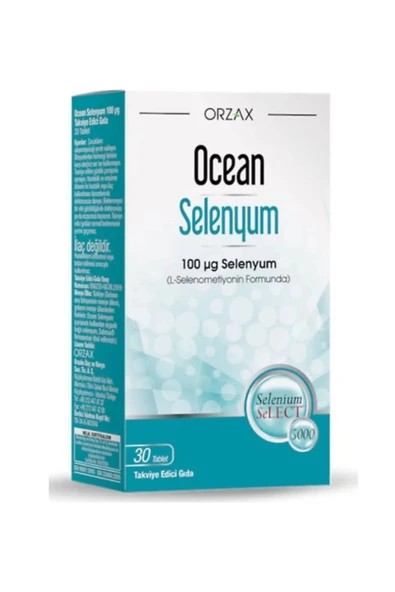 Orzax Selenyum 100 Mcg 30 Tablet ürün görseli 1
