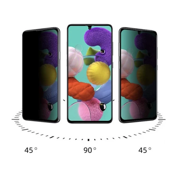 Xiaomi Redmi Note 10S Mat Hayalet Ekran Gizli Privacy Tam Kaplayan Kırılmaz Seramik Ekran Koruyucu ürün görseli 1