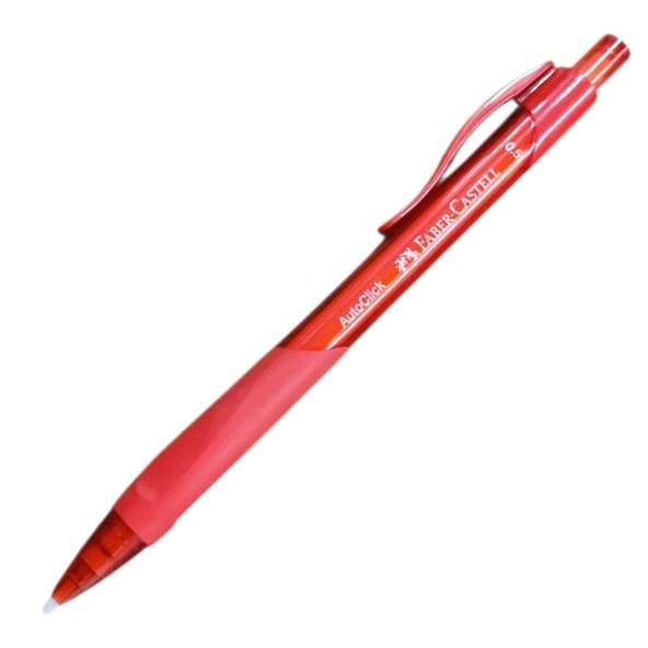 Faber Castell Auto Click 0.5 Color Barrel Uçlu Kalem-Kırmızı ürün görseli 1