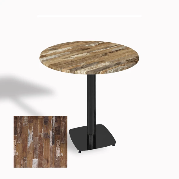 Tokyo Yuvarlak Masa (ESB) Çap 60cm - (Werzalit, Wermodin ve Allzalit Tabla) - Maracaibo ürün görseli 1
