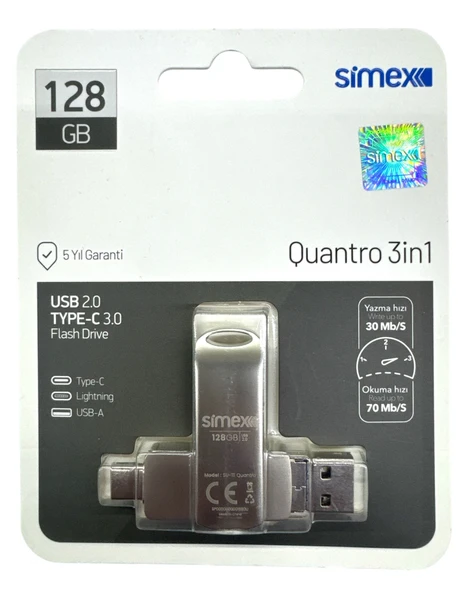 Type C Flash Bellek Xiaomi Redmi Oppo Vivo Samsung Uyumlu 128 Gb Otg Usb TypeC Flash Bellek Disk ürün görseli 1