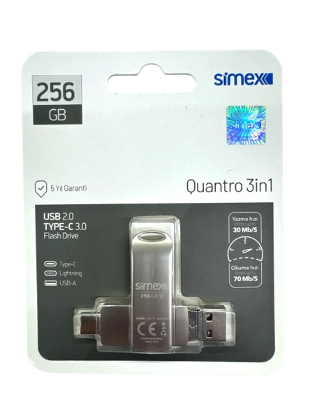 İphone Uyumlu Flash Bellek İos Apple Uyumlu 256 Gb Otg Usb Type C Flash Bellek Disk Pc Uyumlu ürün görseli 1