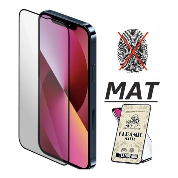 Apple iPhone 13 Pro Mat Seramik Cam Nano Esnek Tam Kaplayan Ekran Koruyucu ürün görseli 1
