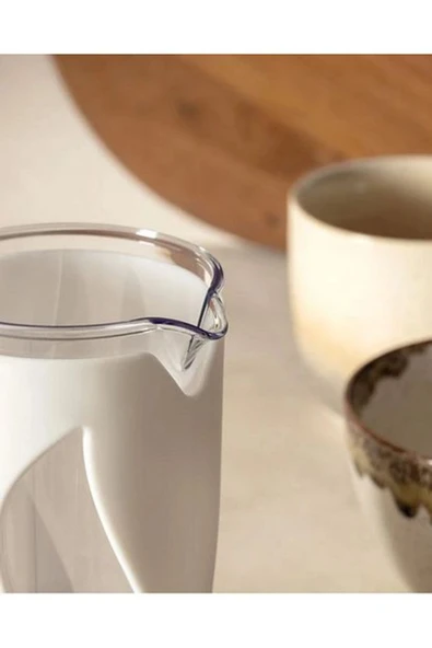 Beyaz Berthe French Press 500 ml 500 cc Plastik ürün görseli 1