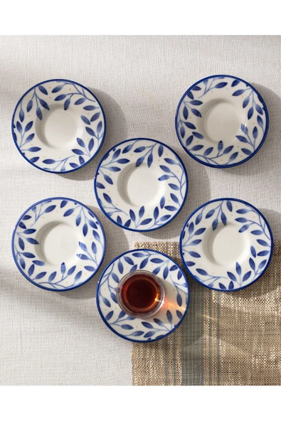 Madame Coco Luxe Bifurquer 6'lı Çay Tabağı Seti - Resim 3