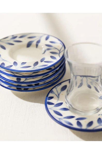 Madame Coco Luxe Bifurquer 6'lı Çay Tabağı Seti ürün görseli 1