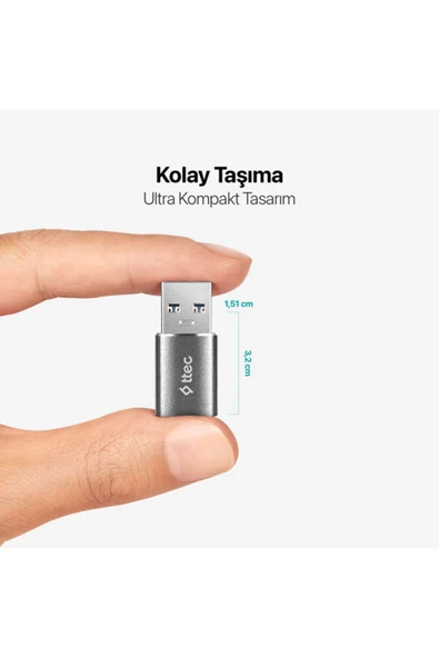 USB-A 3.0 – Type-C OTG Dönüştürücü Adaptör - Resim 5