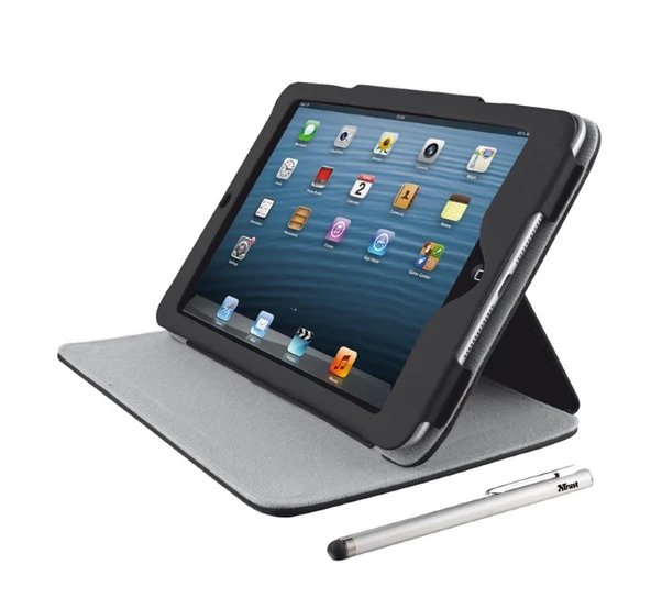18877 ELİGA ELEGANT IPAD MİNİ STAND KILIF VE KALEM- (SİYAH) ürün görseli 1