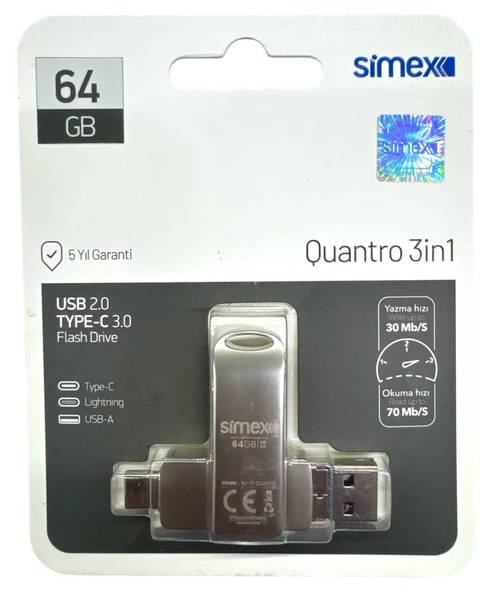 Type C Flash Bellek Xiaomi Redmi Oppo Vivo Samsung Uyumlu 64 Gb Otg Usb TypeC Flash Bellek Disk Pc ürün görseli 1