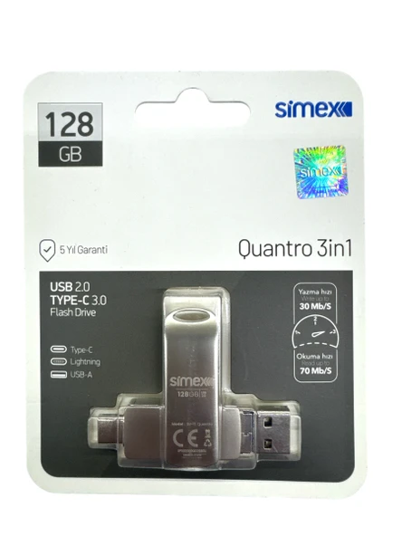 İphone Uyumlu Flash Bellek İos Apple Uyumlu 128 Gb Otg Usb Type C Flash Bellek Disk Pc Uyumlu ürün görseli 1
