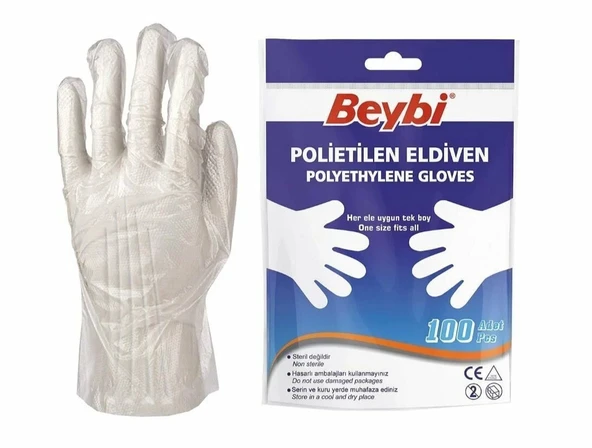 BEYBİ POLİETİLEN ELDİVEN 100 ADET 1 POŞET İÇİ ürün görseli 1