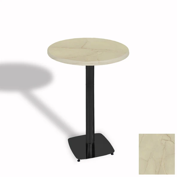 Bistro Masa Tokyo ESB - (Werzalit, Wermodin ve Allzalit Tabla 70 cm çap) - Golden Marble ürün görseli 1