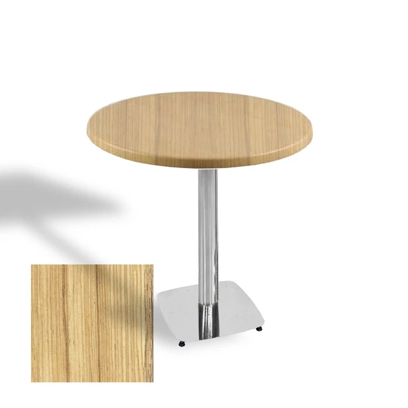Tokyo Yuvarlak Masa (Kromnikel) Çap 90cm - (Werzalit, Wermodin ve Allzalit Tabla) - Coco Bolo ürün görseli 1