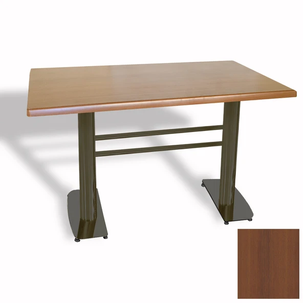 Tokyo Masa ESB (Werzalit, Allzalit yada Wermodin Tabla 70x120) - Koyu Ahşap ürün görseli 1