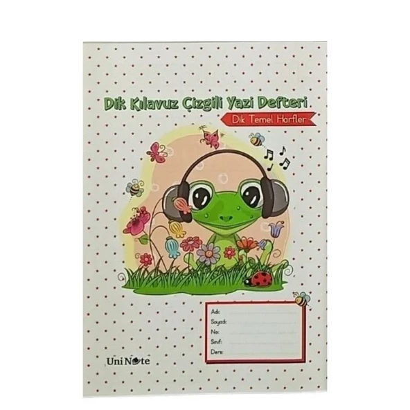 Çınar A5 Dik 40 Yp Çizgili Defter 24013-Kurbağa ürün görseli 1