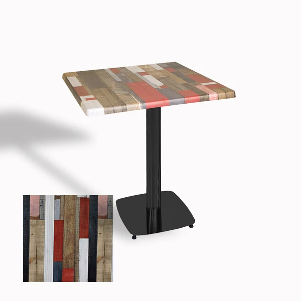 Tokyo Kare Masa (ESB) 70x70 cm - (Werzalit, Wermodin ve Allzalit Tabla) - Redwood ürün görseli 1