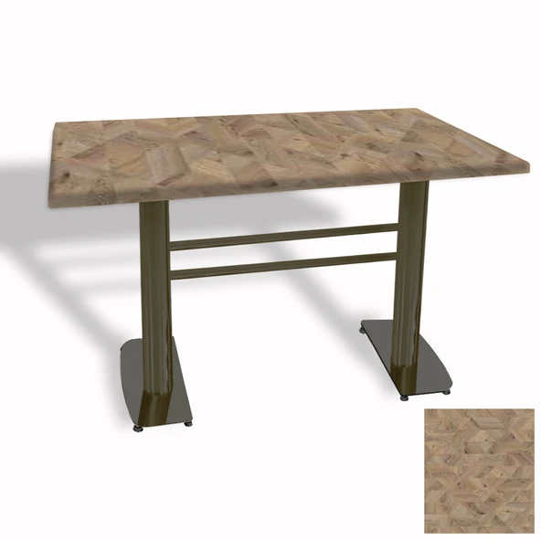 Tokyo Masa ESB (Werzalit, Allzalit yada Wermodin Tabla 70x120) - Edgy Wood ürün görseli 1
