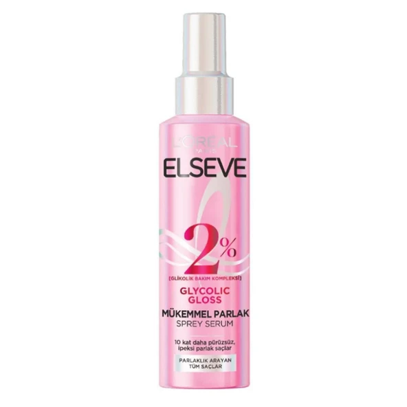 Glycolic Gloss Mükemmel Parlaklık Veren Saç Bakım Sprey Serumu 150ml ürün görseli 1