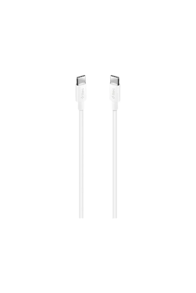 Type-c To Type-c 120cm 60w Pd/qc Hızlı Şarj/data Kablosu Beyaz 2dk36b ürün görseli 1