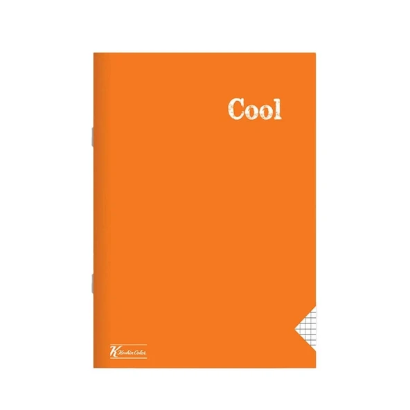 KeskinColor A5 PP KP Dikişli 40 Yp Kareli Defter-Turuncu ürün görseli 1